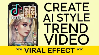 How to Create the AI Style Trend Video On Tiktok | Turn Yourself into Cyborg (2023)
