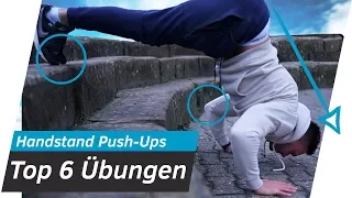 Handstand Push Ups LERNEN - Die 6 BESTEN Übungen für Kraft und Balance | Andiletics