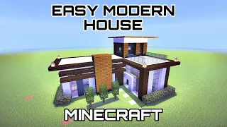 HOW TO BUILD EASY MODERN MINECRAFT HOUSE