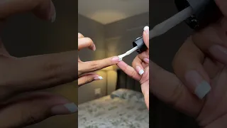 Easiest way to do French Tip Nails 💅 #ytshorts #shorts | Mishti Pandey