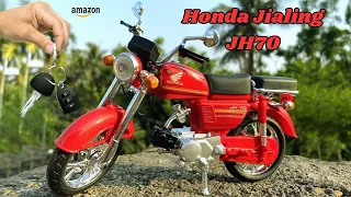 Unboxing of 1:12 Scale Model Honda Jialing JH70 Diecast Motorcycle | Toy Review| Diecast Collection