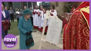 The Queen Visits Manchester Cathedral