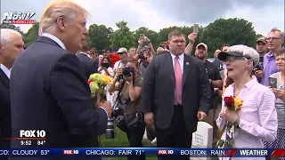 EMOTIONAL: President Trump Consoles Family Members Of Fallen Soldiers (FNN)