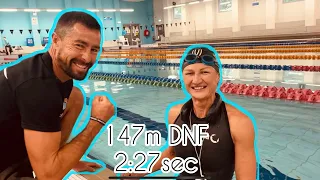 Narrated Max attempt freedive - 147m DNF (Dynamic No Fins) / 2:27min