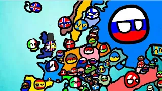 history of europe 1AD-2021 in countryballs