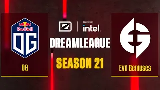 Dota2 - OG vs Evil Geniuses - Game 1 - DreamLeague Season 21 - Group B