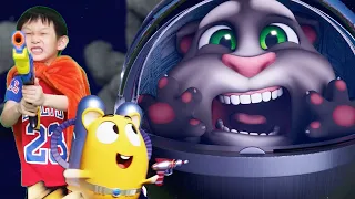 🚀🛸 Race with Pets in Space 🏆 | My Talking Tom 2 in Real Life