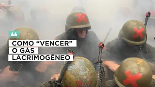 “Vencendo” o gás lacrimogênio!