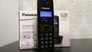 Panasonic KX TG1611RUH распаковка и обзор