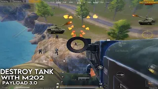 SQUAD RUSH BY DOUBLE TANK 😱DESTROY TANK With M202 ! Payload 3.0 Pubg Mobile #bgmi #pubgmobile #pubg