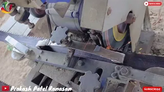 Automatic bandsaw blade sharpener machine in India || sawmill blade sharpener @FrontierSawmills