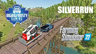 Big Logging Operation with the crew!  (Silverrun Map FS22 Farming Simulator 22)