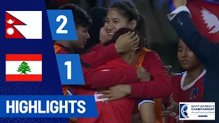 Nepal vs Lebanon Semi-Final Highlights | Waff Women's Championship 2024