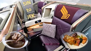 Singapore Airlines SQ24 A350-ULR Business Class Experience Singapore to New York JFK