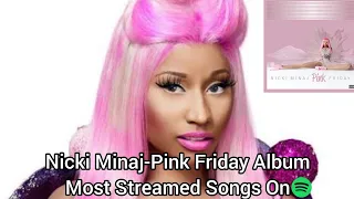 Nicki Minaj-Pink Friday Album Most Streamed Songs On Spotify