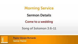 Sunday Morning Service (8th Oct 2023)