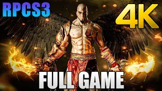 God of War 3 HD Full Game Walkthrough [4K 60FPS UHD] - No Commentary (RPCS3 2023)