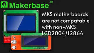 Solved the problem: MKS motherboards are not compatable with non-MKS LCD2004/12864