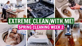 🌸EXTREME SPRING CLEAN WITH ME | SPRING CLEANING WEEK 2 | CLEANING MOTIVATION