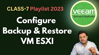 How to configure backup and restore of virtual machine from VMware vSphere esxi host !
