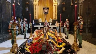 Cambio de Guardia de La Legión al Cristo de la Buena Muerte (Mena). Semana Santa Málaga 2022