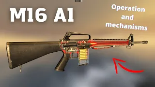 How M16 A1 Works. Animation Of Operation Of M16