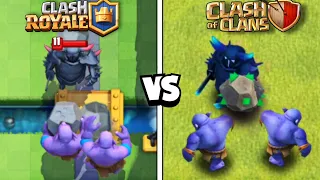 PEKKA in Clash Royale vs Clash Of Clans 😳