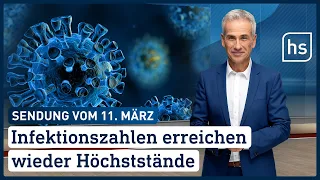 Infektionszahlen erreichen wieder Höchststände | hessenschau vom 11.03.2022