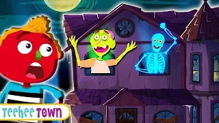 Haunted House Halloween Songs + Spooky Scary Skeleton Songs For Kids | Teehee Town