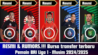 RESMI & RUMORS‼️ Update Bursa Transfer Terbaru Pemain BRI Liga 1 - Musim 2024/2025