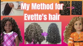 LET'S TALK HAIR! Episode 4: How to care for & maintain American Girl doll Evette & Truly me 127 hair