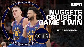 🚨 FULL REACTION 🚨 Nuggets win NBA Finals Game 1 behind Jokic triple-double | SC with SVP