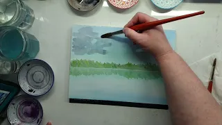 Shifting Horizons - New Painting Timelapse