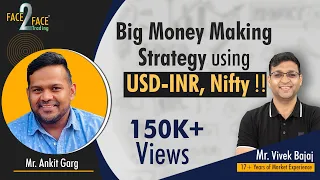 Big Money Making Strategy using USD-INR, Nifty !! #Face2Face with Ankit Garg