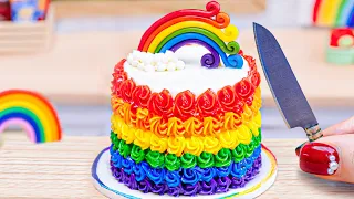 Amazing Miniature Rainbow Chocolate Cake Decorating | 1000+ Miniature Cake Ideas By Yummy Bakery