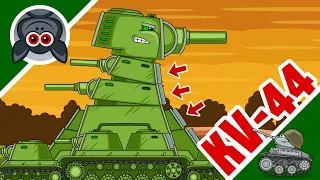 KV-44 Defence Mode. Steel Monster vs Super Mutants. Cartoons About Tanks