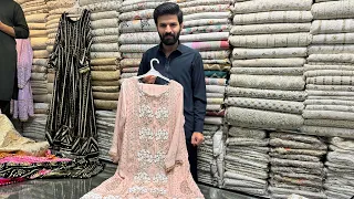 Chikenkary Chunri Mukesh Duppata | Rawsilk Handwork | Bridal Handwork Wedding Dresses | sana fabrics