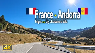 Driving across the Pyrenees mountains from France 🇫🇷 to Andorra 🇦🇩