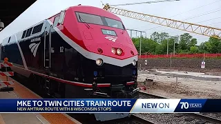 New Amtrak route from Milwaukee to the Twin Cities opens with 8 stops in Wisconsin