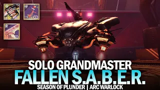 Solo Grandmaster Nightfall Fallen SABER (Arc Warlock) [Destiny 2 Season of Plunder]