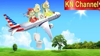 BÚP BÊ LẦN ĐẦU ĐI MÁY BAY tập 2: SỰ CỐ TOILET TRONG MÁY BAY KN Channel