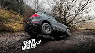 These lanes just got SPICY!! 🌶 Extreme angles in our 4x4 VW Touareg and Amarok!