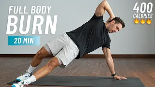 20 MIN CARDIO HIIT - Sweat and Burn Fat with This High Intensity Workout (Full Body, No Equipment)