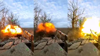 Russian T 72B tank was damaged by a Ukrainian landmineIED