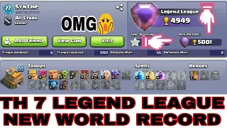 Wow! Watch Amazing TH7 Legend League Attacks!