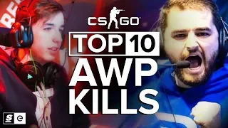 The Top 10 AWP Kills in Competitive CS:GO