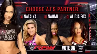 The Bella Twins Vs Aj Lee & Naomi / Raw /