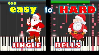 Jingle Bells on piano from TOO EASY to INSANE (8 Levels)