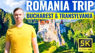 Romania Trip - Bucharest, Transylvania, Dracula Castle, Peles Castle, Brasov | 5K