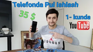 Telefonda kuniga 35-$ pul ishlash/ YouTubeda! #telefondapulishlash #pulishlash #пулишлаш